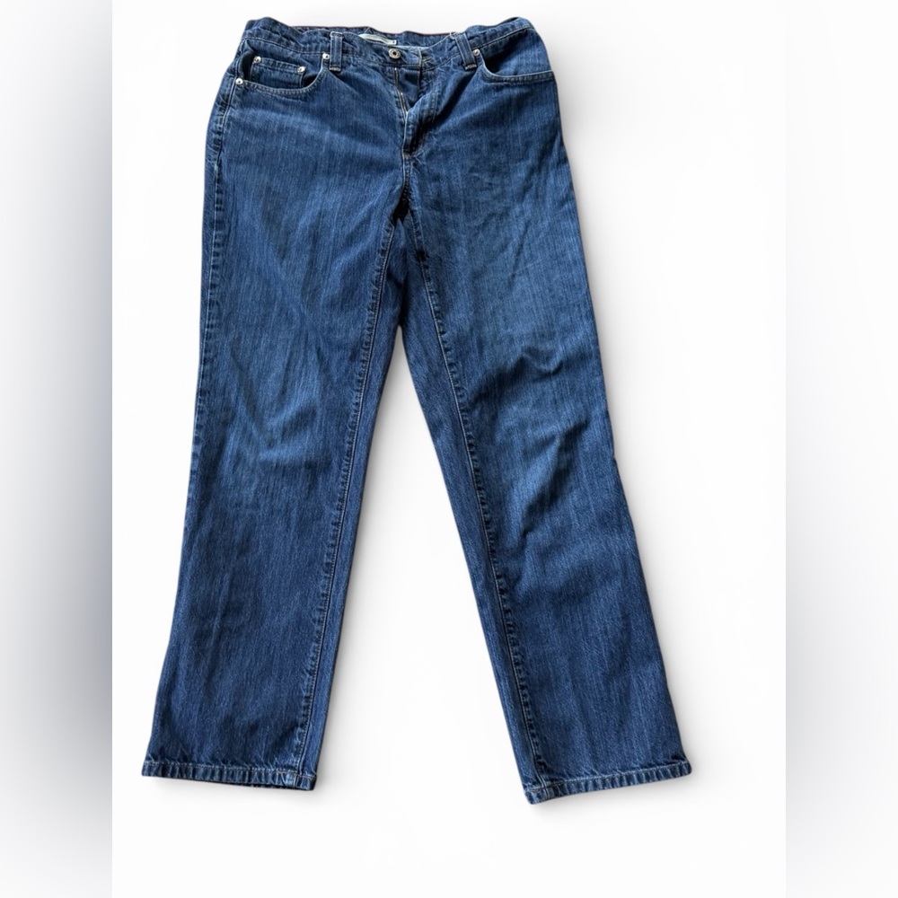 L.L. Bean Men's Bootcut Jeans in Deep Blue 33X32